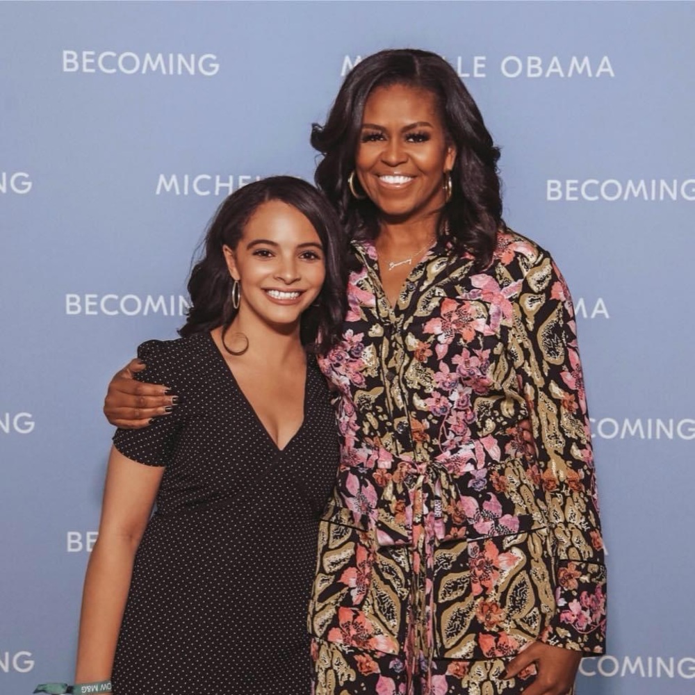 Black and White Dress w/ Puffy Sleeves